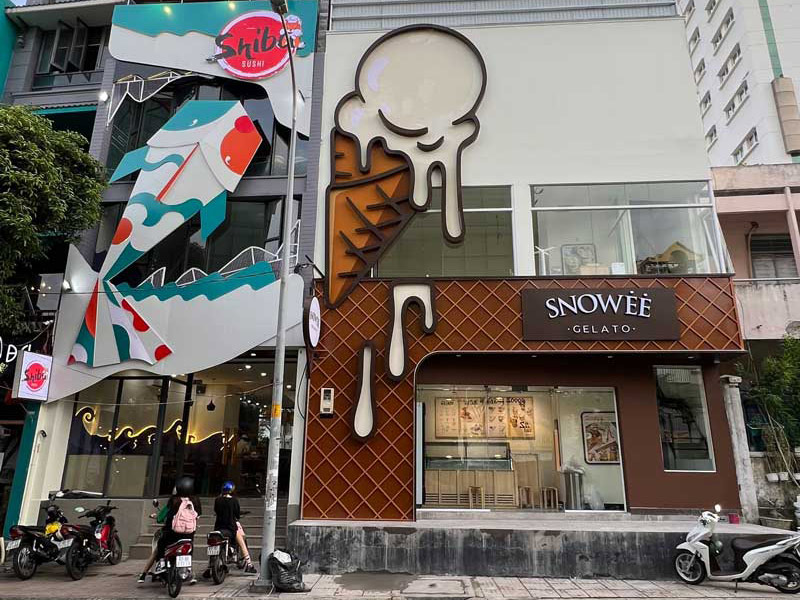 Kinh nghiệm thiết kế mặt tiền đẹp, thu hút khách hàng hiệu quả